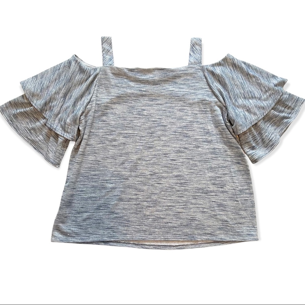 Chico’s I Cold Shoulder‎ Knit Blouse